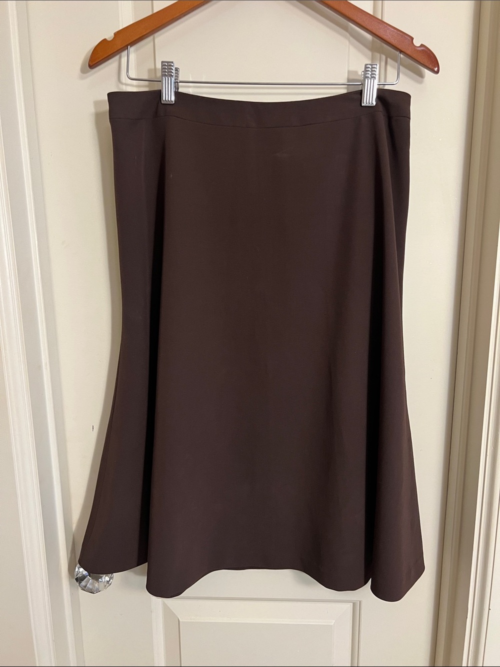 Women's A-Line Brown Skirt — Classic Casual Corner